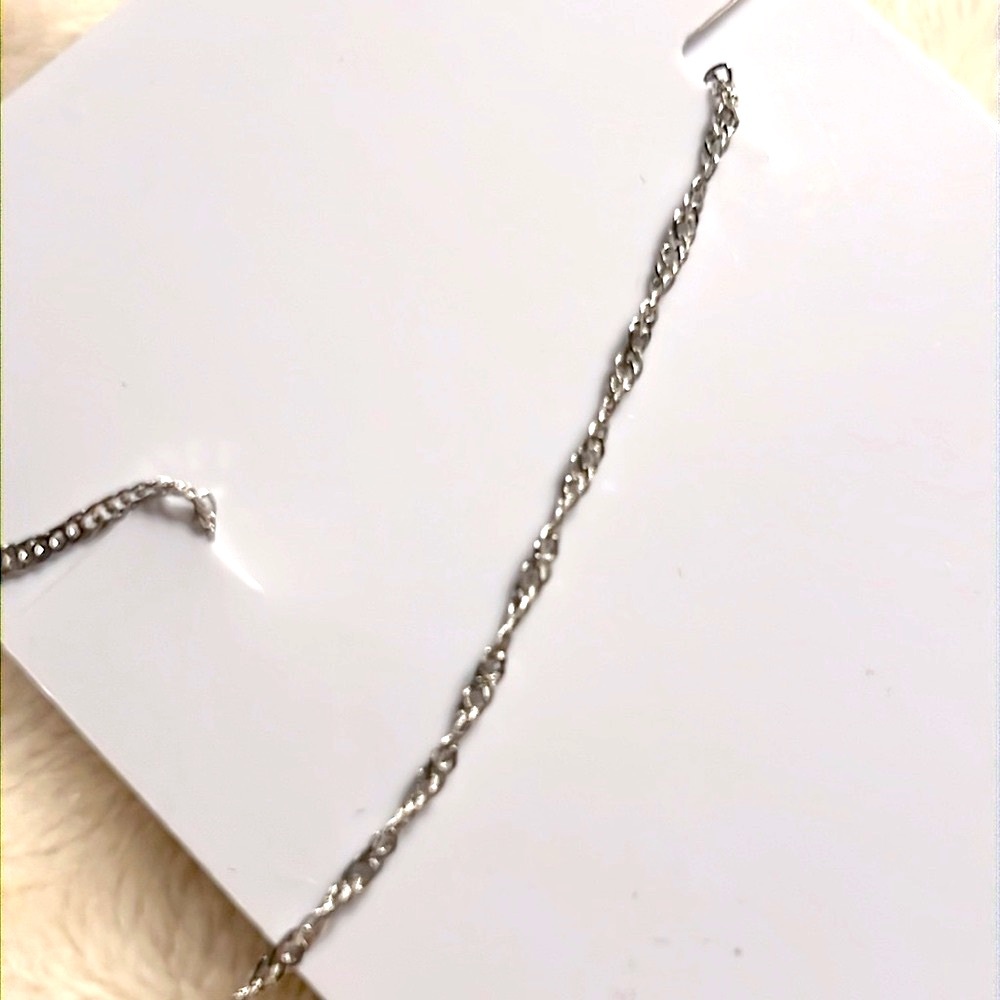 NEW! ๐๐๐โโฌ 16-18โ PINK BLACK WHITE CRYSTAL EMBELLISHED SILVER KITTY CAT NECKLACE - Picture 6 of 9